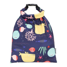 Load image into Gallery viewer, easy to use cute design waterproof washable PUL storage bags snack bags large capacity cloth diaper bag 28*40cm with socket