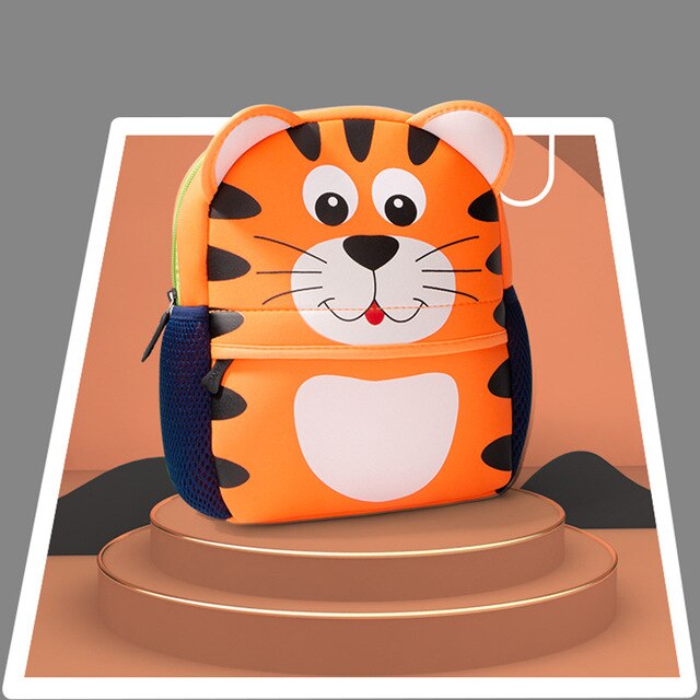 2020 New 3D Animal Children Backpacks Brand Design Girl Boys Backpack Toddler Kids Neoprene School Bags Kindergarten Cartoon Bag
