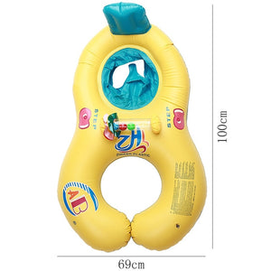 Mother Baby Inflatable Circle Safety Baby Float Swimming Circle Baby Accessories Swimming Pool Inflatable Buoy Children's Float