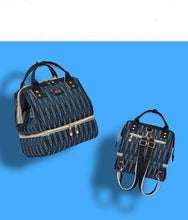 Load image into Gallery viewer, USB Interface Baby Nappy Bag Mommy Maternity Shoulders Backpack Designer Diaper Nursing Bag With Thermal Insulated Bottle Pocket
