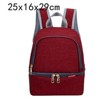 Load image into Gallery viewer, USB Interface Baby Nappy Bag Mommy Maternity Shoulders Backpack Designer Diaper Nursing Bag With Thermal Insulated Bottle Pocket
