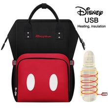 Load image into Gallery viewer, Disney Mommy Diaper Bags Mother Large Capacity Travel Nappy Backpacks anti-loss zipper Baby Nursing 	Disney Bags dropshiping
