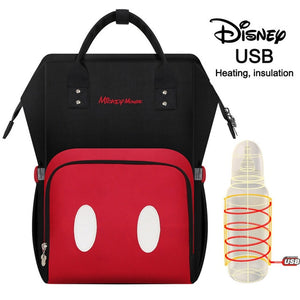 Disney Mommy Diaper Bags Mother Large Capacity Travel Nappy Backpacks anti-loss zipper Baby Nursing 	Disney Bags dropshiping