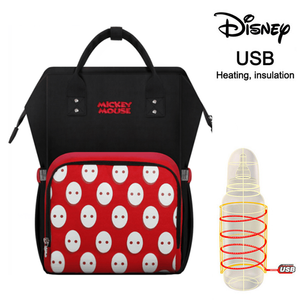 Disney Mommy Diaper Bags Mother Large Capacity Travel Nappy Backpacks anti-loss zipper Baby Nursing 	Disney Bags dropshiping