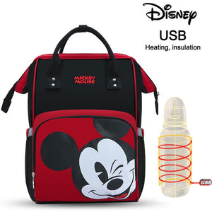 Disney Mommy Diaper Bags Mother Large Capacity Travel Nappy Backpacks anti-loss zipper Baby Nursing 	Disney Bags dropshiping
