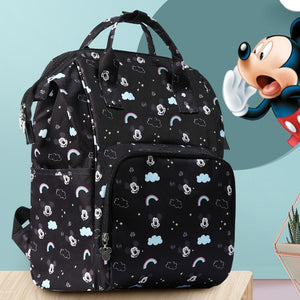 Disney Mommy Diaper Bags Mother Large Capacity Travel Nappy Backpacks anti-loss zipper Baby Nursing 	Disney Bags dropshiping