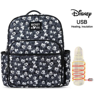 Disney Mommy Diaper Bags Mother Large Capacity Travel Nappy Backpacks anti-loss zipper Baby Nursing 	Disney Bags dropshiping