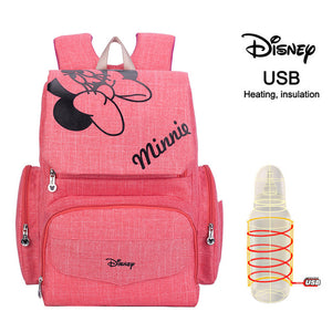 Disney Mommy Diaper Bags Mother Large Capacity Travel Nappy Backpacks anti-loss zipper Baby Nursing 	Disney Bags dropshiping
