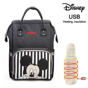 Disney Mommy Diaper Bags Mother Large Capacity Travel Nappy Backpacks anti-loss zipper Baby Nursing 	Disney Bags dropshiping
