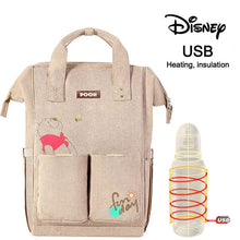 Load image into Gallery viewer, Disney Mommy Diaper Bags Mother Large Capacity Travel Nappy Backpacks anti-loss zipper Baby Nursing 	Disney Bags dropshiping
