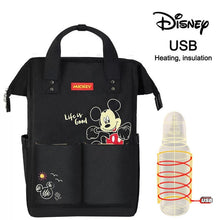 Load image into Gallery viewer, Disney Mommy Diaper Bags Mother Large Capacity Travel Nappy Backpacks anti-loss zipper Baby Nursing 	Disney Bags dropshiping
