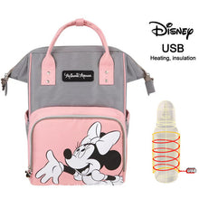Load image into Gallery viewer, Disney Mommy Diaper Bags Mother Large Capacity Travel Nappy Backpacks anti-loss zipper Baby Nursing 	Disney Bags dropshiping
