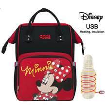 Load image into Gallery viewer, Disney Mommy Diaper Bags Mother Large Capacity Travel Nappy Backpacks anti-loss zipper Baby Nursing 	Disney Bags dropshiping
