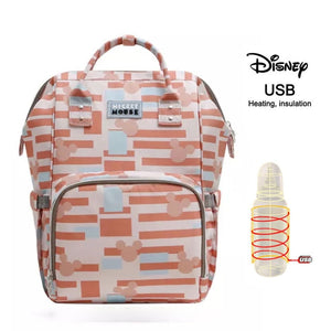 Disney Mommy Diaper Bags Mother Large Capacity Travel Nappy Backpacks anti-loss zipper Baby Nursing 	Disney Bags dropshiping