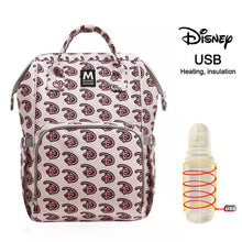 Load image into Gallery viewer, Disney Mommy Diaper Bags Mother Large Capacity Travel Nappy Backpacks anti-loss zipper Baby Nursing 	Disney Bags dropshiping
