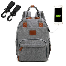 Load image into Gallery viewer, Fashion Mummy Maternity Diaper Bag Large Nursing Bag Travel Backpack Designer Stroller Baby Bag Baby Care Nappy Backpack
