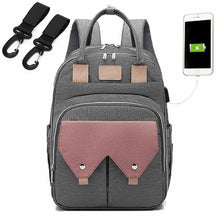Load image into Gallery viewer, Fashion Mummy Maternity Diaper Bag Large Nursing Bag Travel Backpack Designer Stroller Baby Bag Baby Care Nappy Backpack
