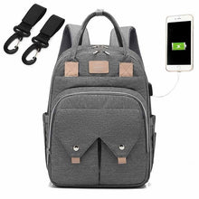 Load image into Gallery viewer, Fashion Mummy Maternity Diaper Bag Large Nursing Bag Travel Backpack Designer Stroller Baby Bag Baby Care Nappy Backpack
