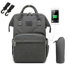 Load image into Gallery viewer, Fashion Mummy Maternity Diaper Bag Large Nursing Bag Travel Backpack Designer Stroller Baby Bag Baby Care Nappy Backpack
