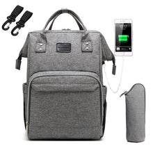 Load image into Gallery viewer, Fashion Mummy Maternity Diaper Bag Large Nursing Bag Travel Backpack Designer Stroller Baby Bag Baby Care Nappy Backpack
