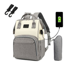 Load image into Gallery viewer, Fashion Mummy Maternity Diaper Bag Large Nursing Bag Travel Backpack Designer Stroller Baby Bag Baby Care Nappy Backpack
