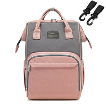 Load image into Gallery viewer, Fashion Mummy Maternity Diaper Bag Large Nursing Bag Travel Backpack Designer Stroller Baby Bag Baby Care Nappy Backpack
