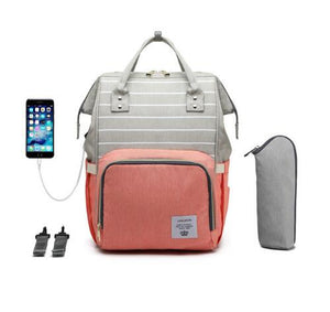 Large Capacity Diaper Bag Backpack Waterproof Maternity Bag Baby Dipaer Bags With USB Interface Mummy Travel Bag For Stroller