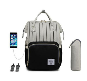Large Capacity Diaper Bag Backpack Waterproof Maternity Bag Baby Dipaer Bags With USB Interface Mummy Travel Bag For Stroller