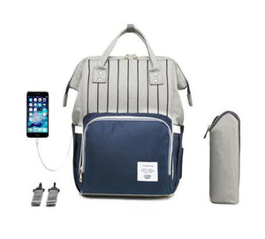 Large Capacity Diaper Bag Backpack Waterproof Maternity Bag Baby Dipaer Bags With USB Interface Mummy Travel Bag For Stroller