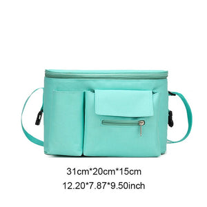 Baby Stroller Bag Waterproof Diaper Bag Mom Travel Hanging Nappy Bags Carriage Buggy Cart Bottle Backpack
