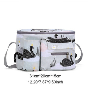 Baby Stroller Bag Waterproof Diaper Bag Mom Travel Hanging Nappy Bags Carriage Buggy Cart Bottle Backpack
