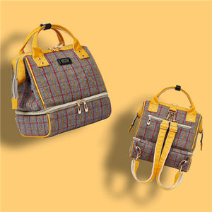Small Mummy Maternity Baby Diaper Bag Backpack For Moms Gray Fashion Nappy Changing Bag Stroller Organizer Lunch Insulation Bags