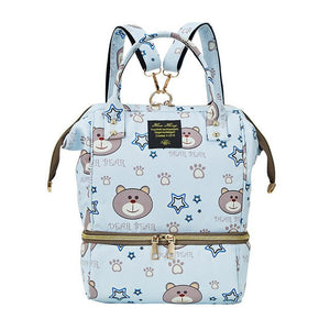 Small Mummy Maternity Baby Diaper Bag Backpack For Moms Gray Fashion Nappy Changing Bag Stroller Organizer Lunch Insulation Bags
