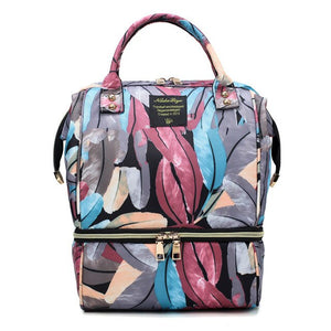 Small Mummy Maternity Baby Diaper Bag Backpack For Moms Gray Fashion Nappy Changing Bag Stroller Organizer Lunch Insulation Bags