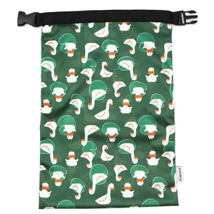 easy to use cute design waterproof washable PUL storage bags snack bags large capacity cloth diaper bag  28*40cm with socket